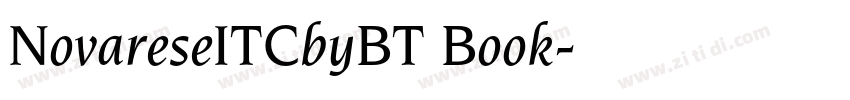 NovareseITCbyBT Book字体转换